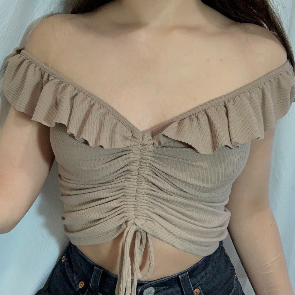 Nude Crop Top